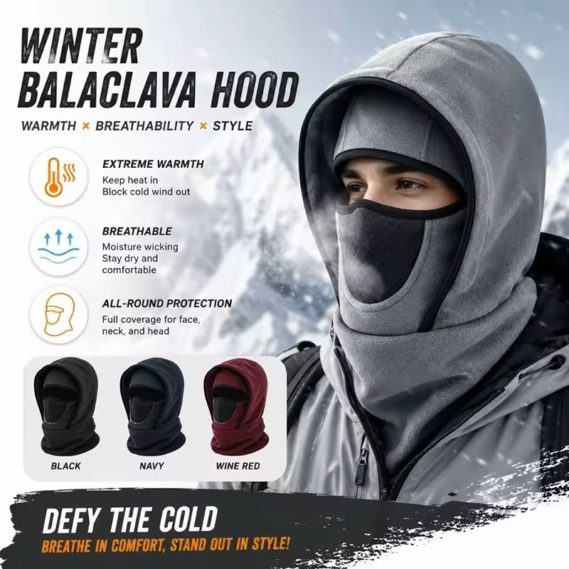 Cycling Gear To Keep You Warm - Зимняя балаклава-маска для лица, ветрозащитный термошарф