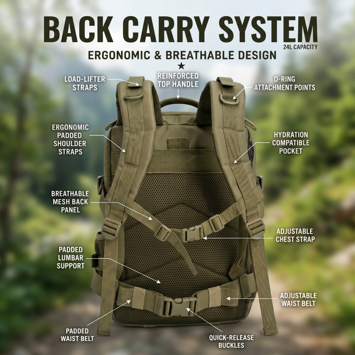 Тактический рюкзак Molle на 24 – обзор и цена Cycling Gear Duffle