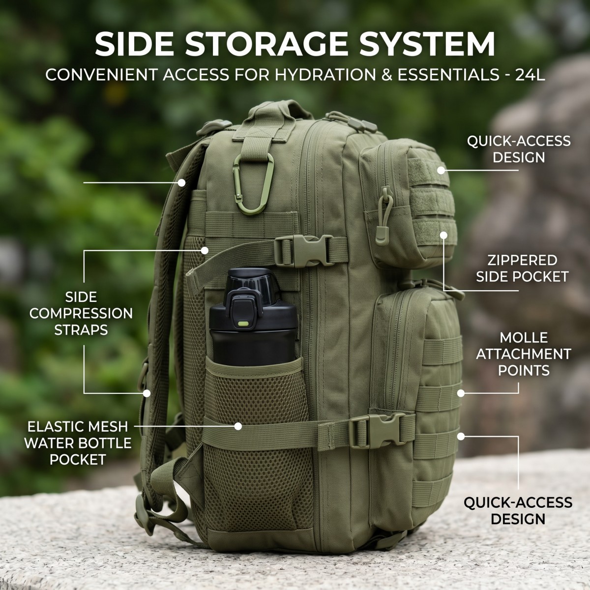 Тактический рюкзак Molle на 24 – обзор и цена Cycling Gear Duffle