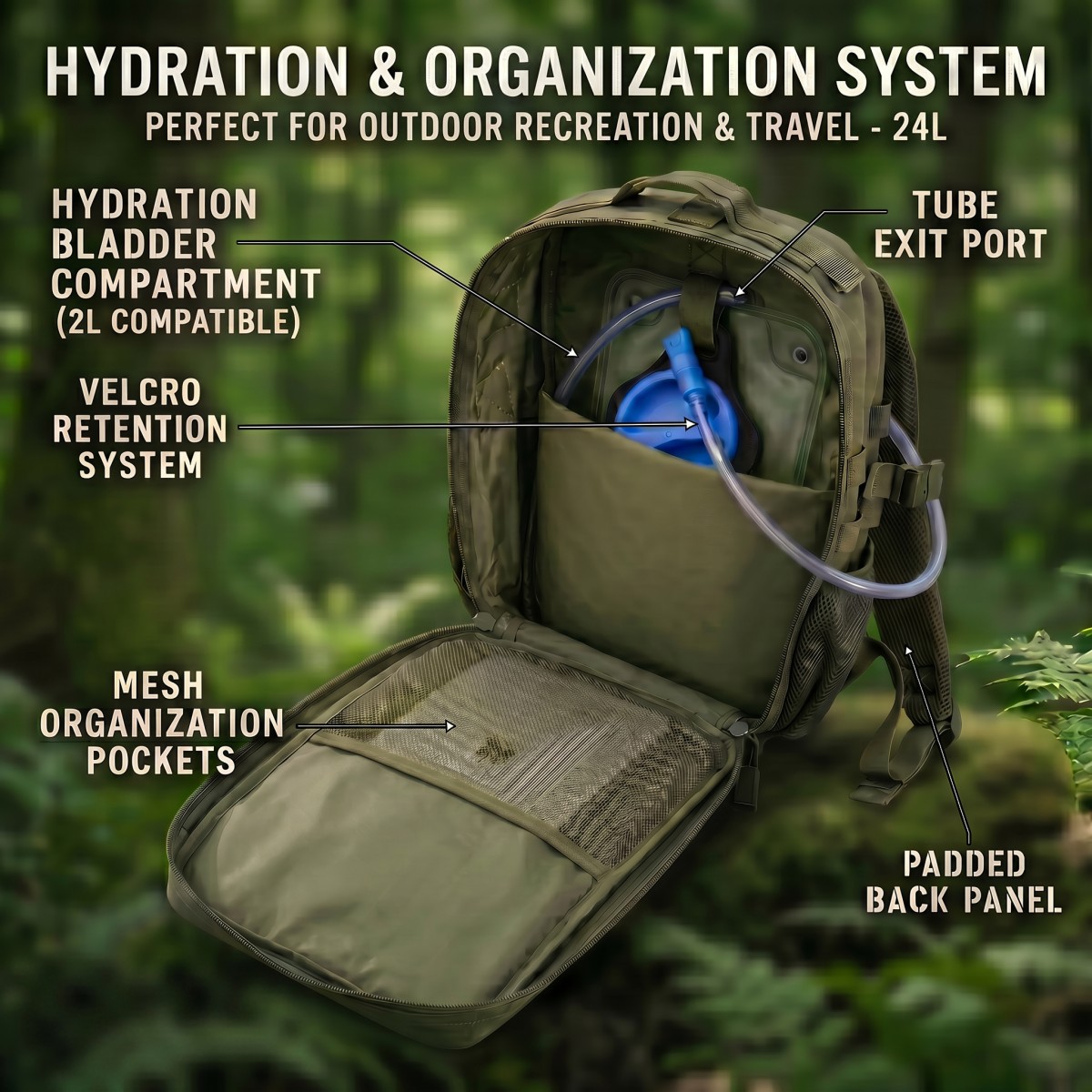 Тактический рюкзак Molle на 24 – обзор и цена Cycling Gear Duffle