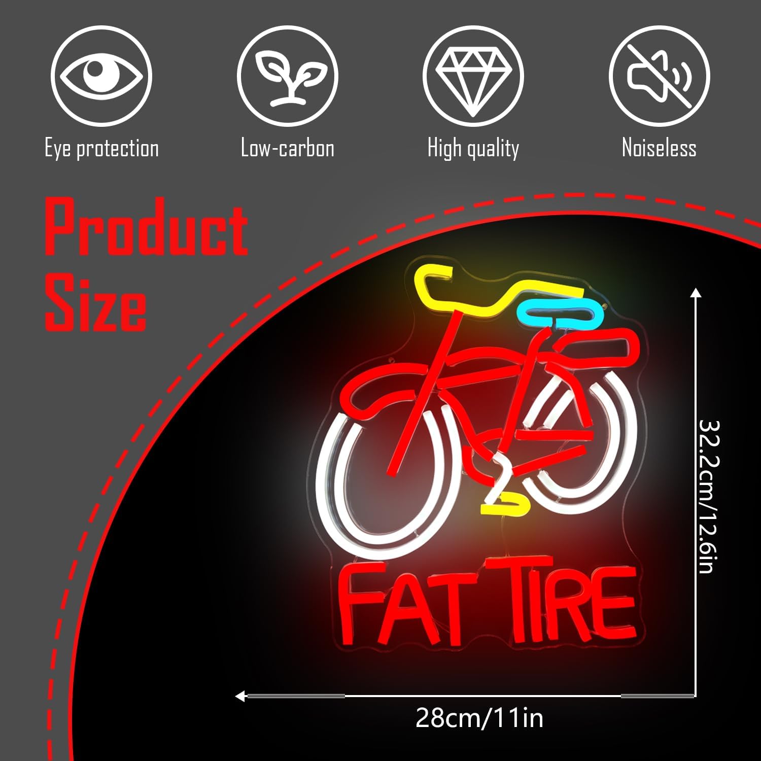 Светодиодная неоновая вывеска  – обзор и цена Cycling Gear Indoor