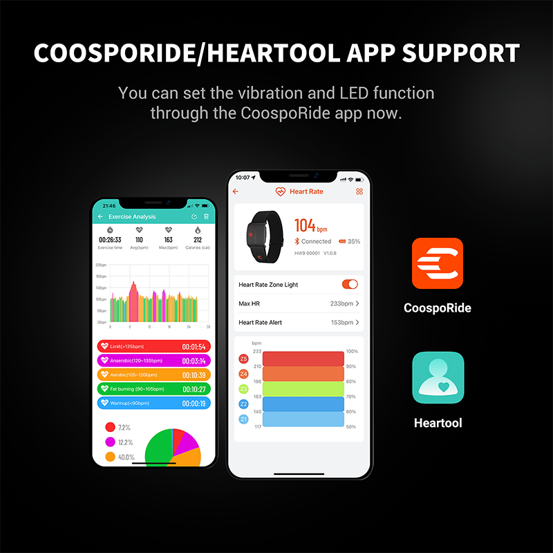 COOSPO HW9 браслет монитор сер – обзор и цена Cycling Heart Rate Monitor